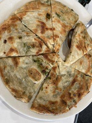 Pan fried chive pancake