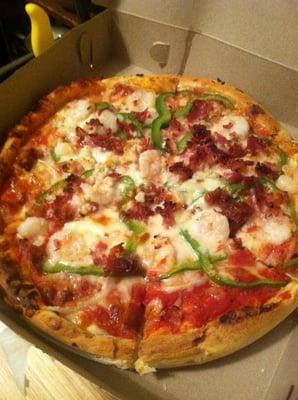 Shrimp Casino Pizza. Hands down Santinis is the best Pizza in the valley :)