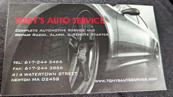 Tony's Auto Service