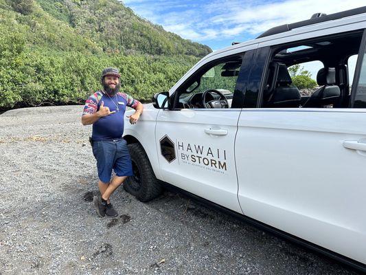 our tour guide Makana