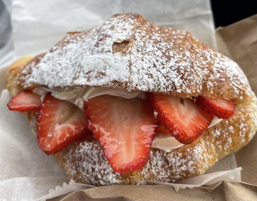 Strawberry croissant.