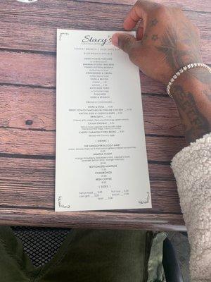 Brunch Menu