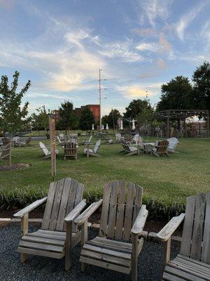 Outdoor seating area