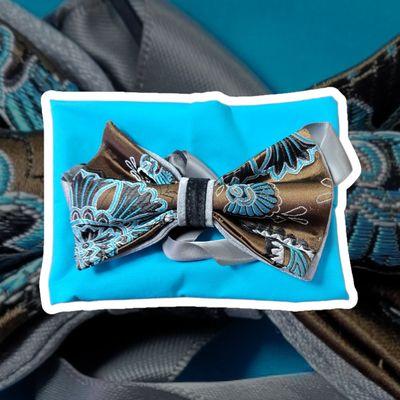 L&C Menswear "L-Bows" Bow Tie Bundles (Includes Ready Made Bow Tie + Pocket Square)