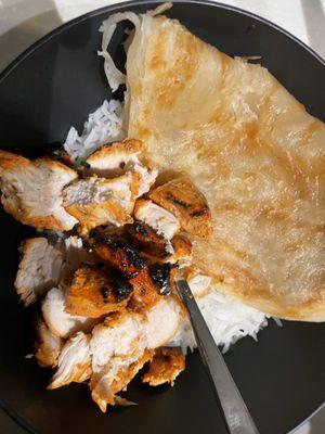 Chicken Tikka Tandoor, Kerala Parotta