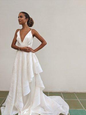 Alexandra Grecco Prisma gown and Shadow skirt