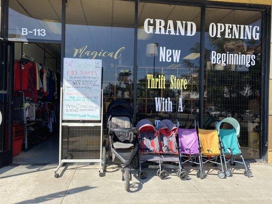 Magical new Beginnings thrift shop entrance