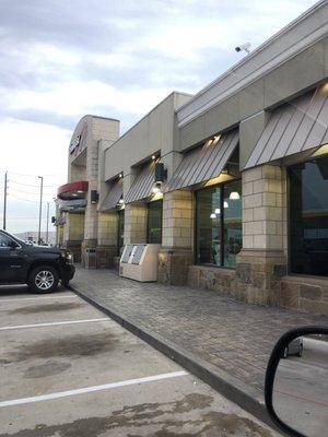 Exterior of gas station