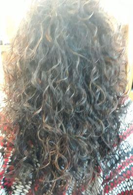 before haircut and Culture curl treatment