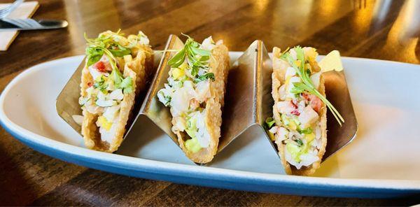 Lobster and shrimp tacos