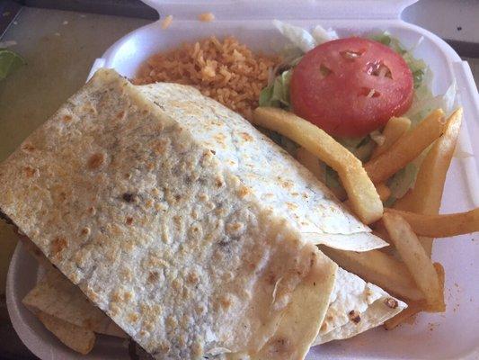 Quesadilla de carne asada