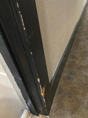 Right side of the doorframe. Would you pay for this service if your doorframe looked like this?