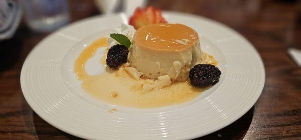 Homemade flan