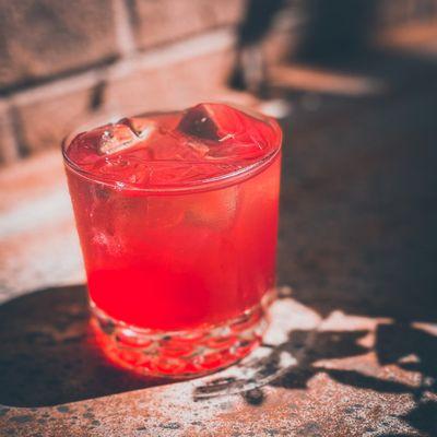 The Purple Heart with Guardian Bourbon and Pikes Peak Lemonade Co.'s Blackberry Lemonade