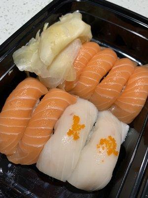 Salmon and Escolar Nigiri