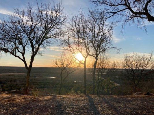 Sunset view from cabin #10