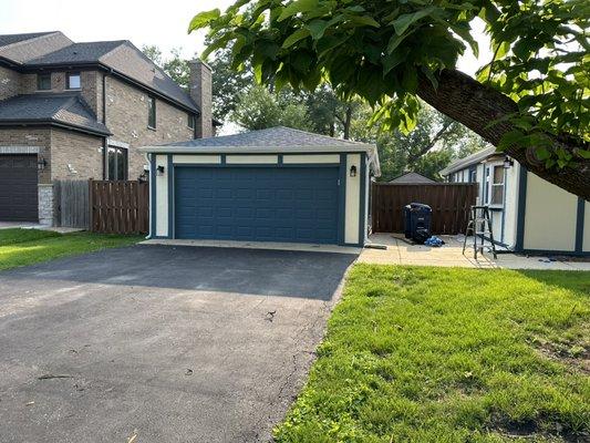 Garage painting after