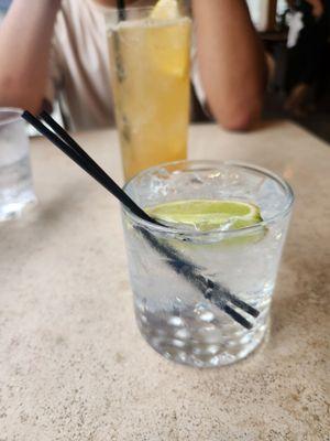 Yuzu Gin & Tonic $11: japanese yuzu sake with gin tonic and lime