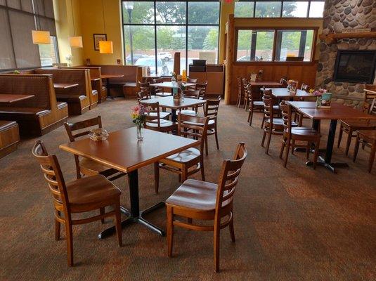 Partial view of the dining area