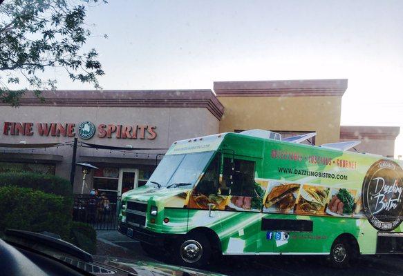 Dazzling Bistro Food Truck in front of Khourys