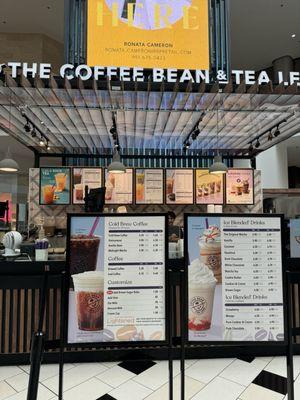 The Coffee Bean & Tea Leaf inside Glendale Galleria.