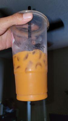 My not tiger milk tea...how can someone mess up the order and give me thai tea instead