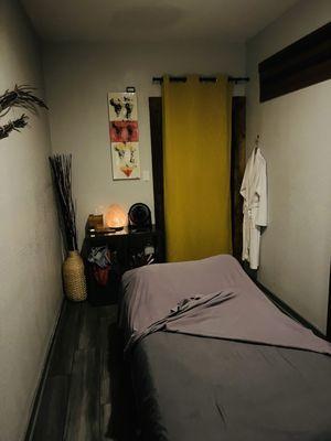 Different perspective of massage room!