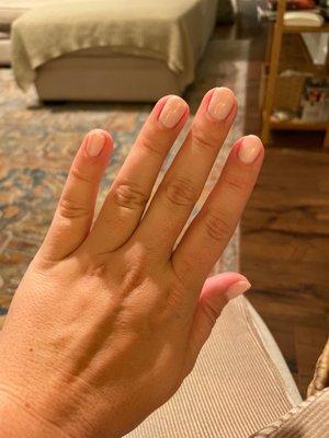 Mel did a phenomenal job on my gel manicure and regular pedicure. Couldn't be happier!