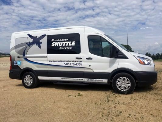 The new Rochester Shuttle Service Vans