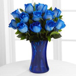 We have roses in all colors including blue.