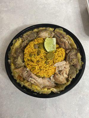 Mofongo Bowl - pork (minus the tomato)