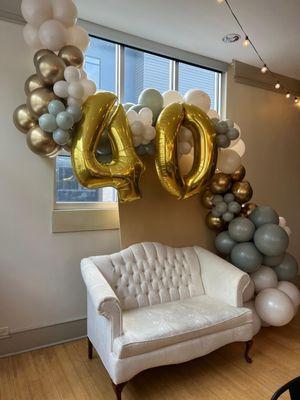 Birthday Party with custom of Balloon Arch