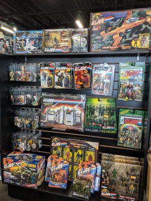 G.I.Joe sealed action figures and accessories.