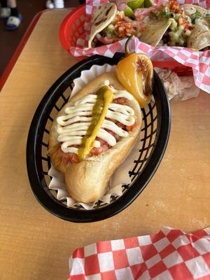 Sonoran hot dog