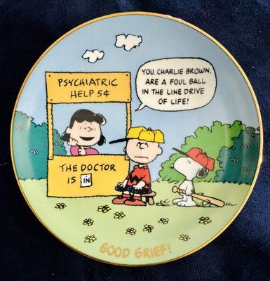 I love Charlie Brown  so much and was lucky to find this plate!