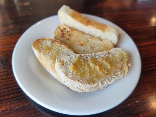 Complimentary Garlic bread