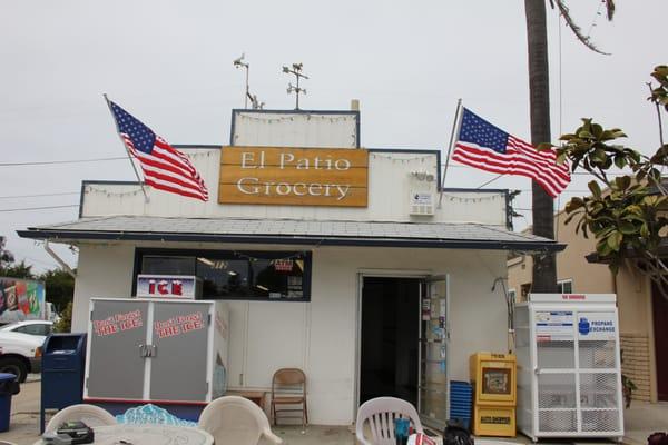 El Patio Grocery on the Corner of Playa and Estrella. In La Selva Beach.