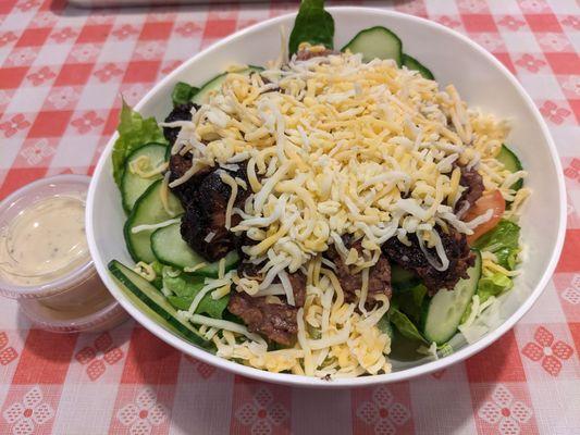 BBQ Salad with Burnt Ends