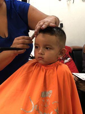 Child's haircut