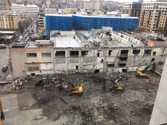 Old Seattle Times Building - In demolition mode.