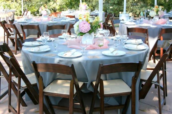 Tablescape for Wedding at the Red Horse Barn