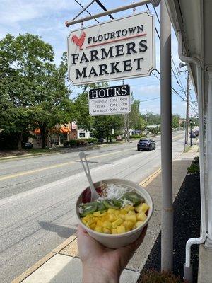 Located inside The Flourtown Farmer's Market at 1800 Bethlehem Pike.