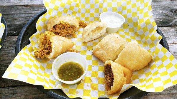 Beef, chicken & cheese empanadas