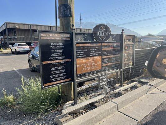 Drive-Thru Menu