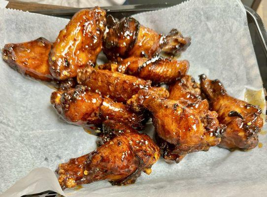 Sweet chile chicken wings! Awesomeness!