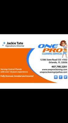 Fully licensed, bonded and insured.  Residential, commercial and new construction cleaning.  Call for free quote.