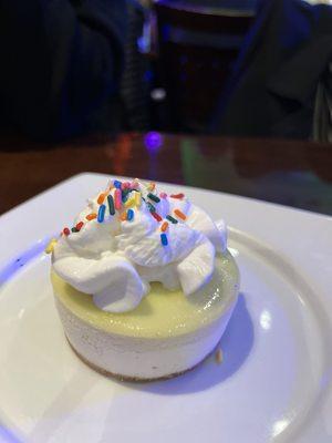 Key lime cheesecake