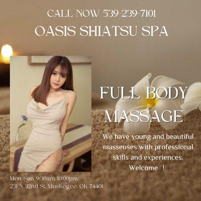 Welcome To Oasis Shiatsu Spa