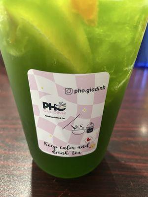 Thai lemon green tea