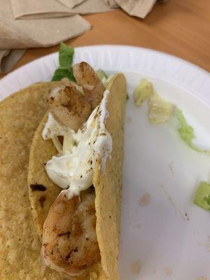 Shrimp Crunchy Taco (note-only 2 shrimp per taco)